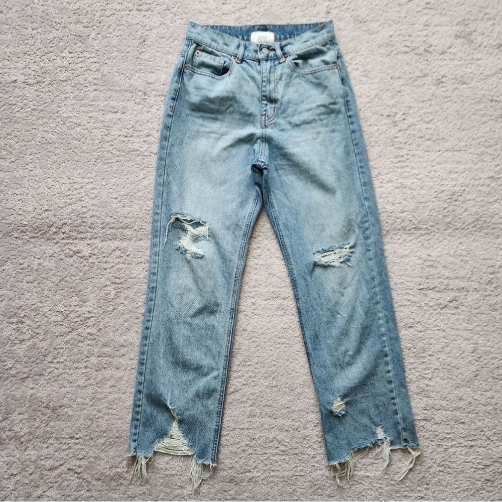Urban Outfitters Distressed Raw Hem Cowboy Jeans - Picture 4 of 5